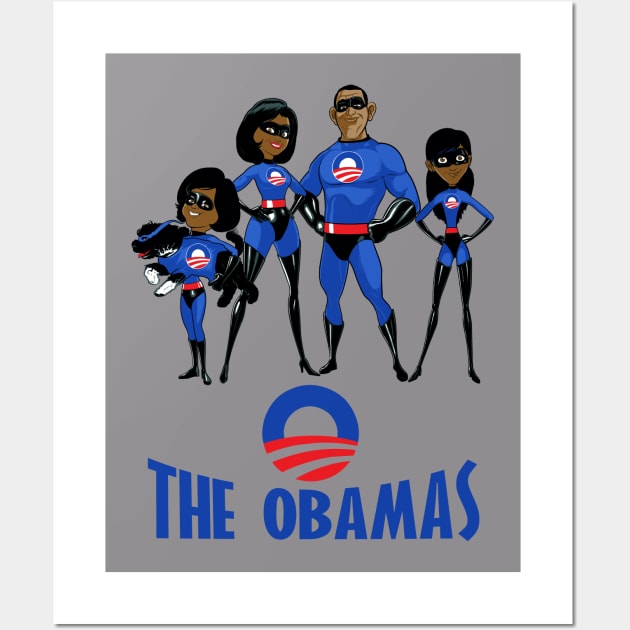 The Incredible Obama's Wall Art by BlackActionTeesOnDemand